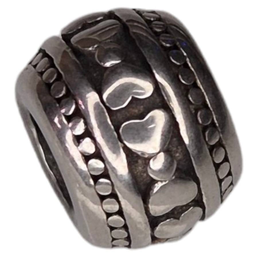 Barrel bead in stainless steel, 8x11mm
