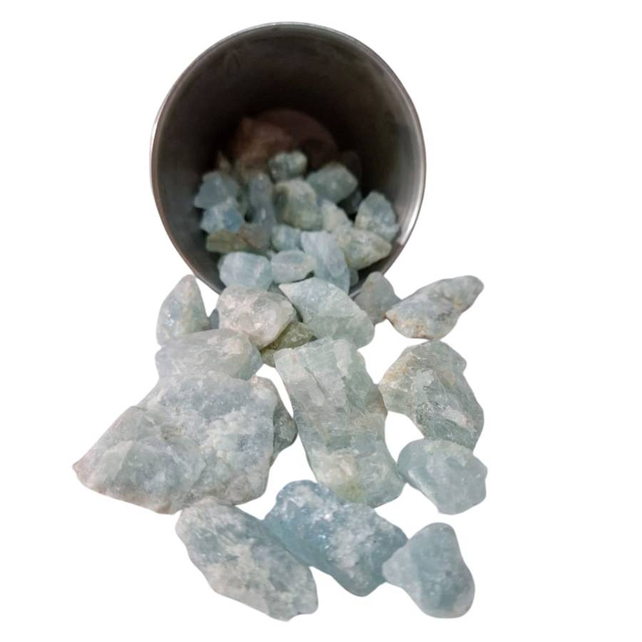 Aquamarine rough, fill cup for 0.36kg