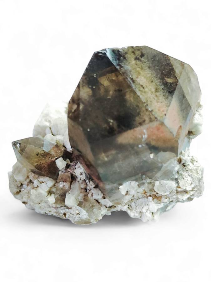 Quartz, Aegerine and feldspar cluster, Zomba, Malawi, 4 - 6cm