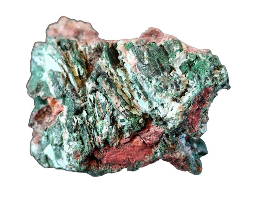 Malachite after Azurite, Tsumeb in Namibia, 3.4 x 2.6 x 4cm