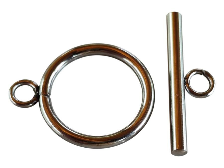 Stainless steel bar and toggle clasp 18mm