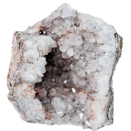 Goethite included drusy smoky quartz cluster, Mozambique, 12 x 9 x 15.2cm