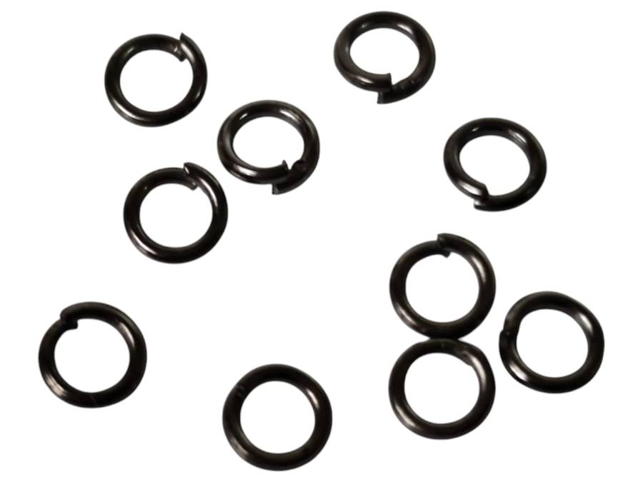 10 pcs  5x1mm jump ring, gunmetal color