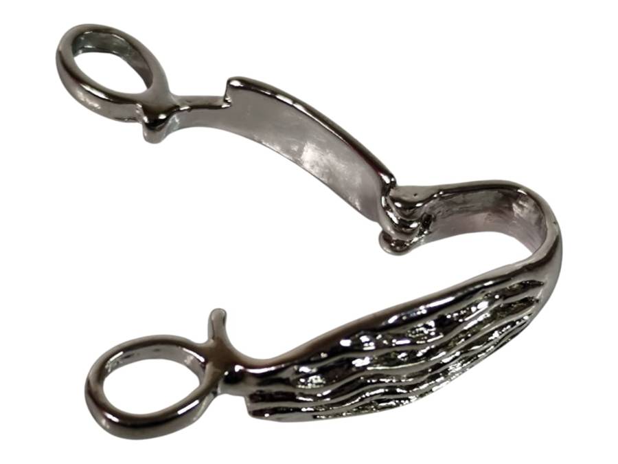 Donut-bail 30mm in nickel free metal, silver