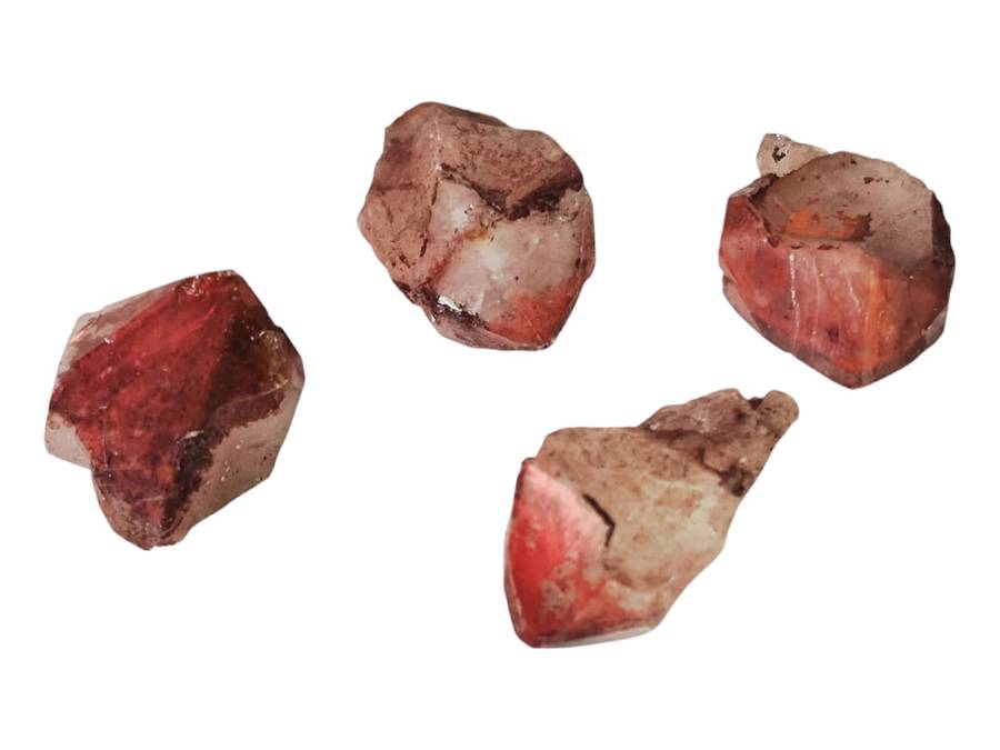 Hematoid quartz points, Rosslyn in Pretoria, 1.5-2cm in height