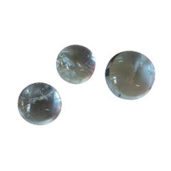 Aquamarine cabochon stone, Round, 1-1.4ct