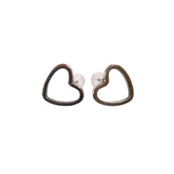 Assorted pair of cut out stud, Stainless steel, 5-14mm height, 7-18mm length