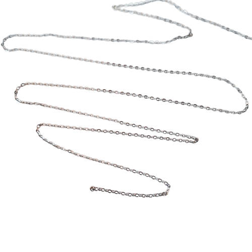 Stainless steel chain, 2mm Flat O-link chain, 1 meter