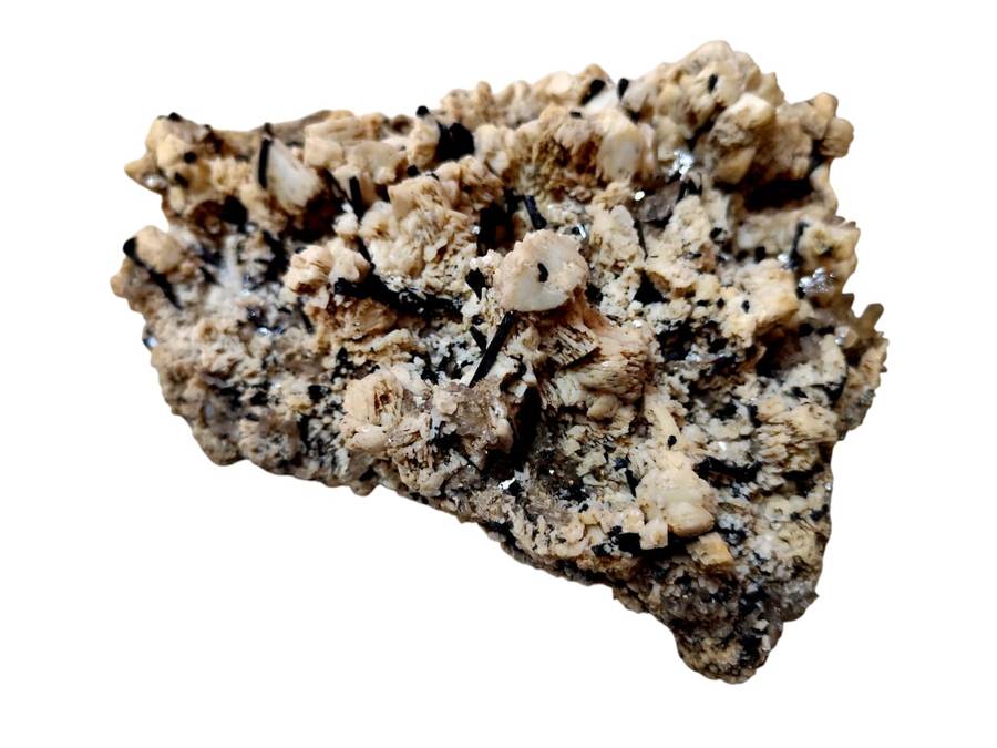 Aegerine with smoky quartz with feldspar cluster, Zomba in Malawi, 24 x 15.5 x 14cm, 4.1kg