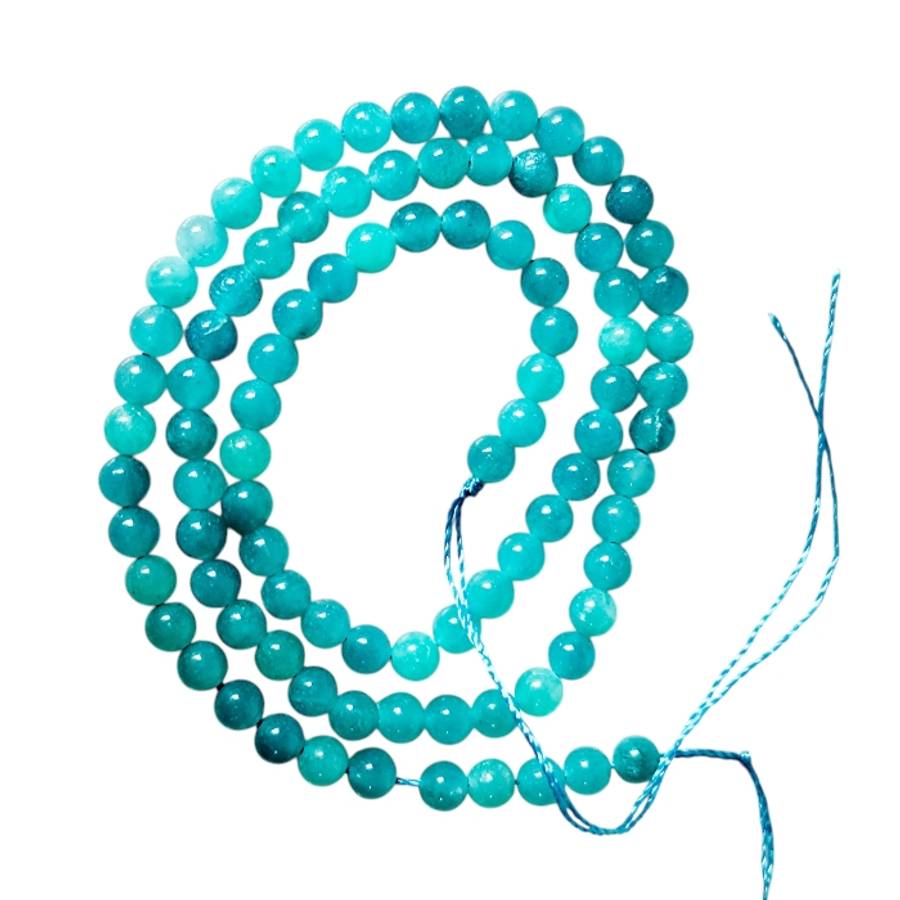 Amazonite bead string, 4.5mm, round, 39cm
