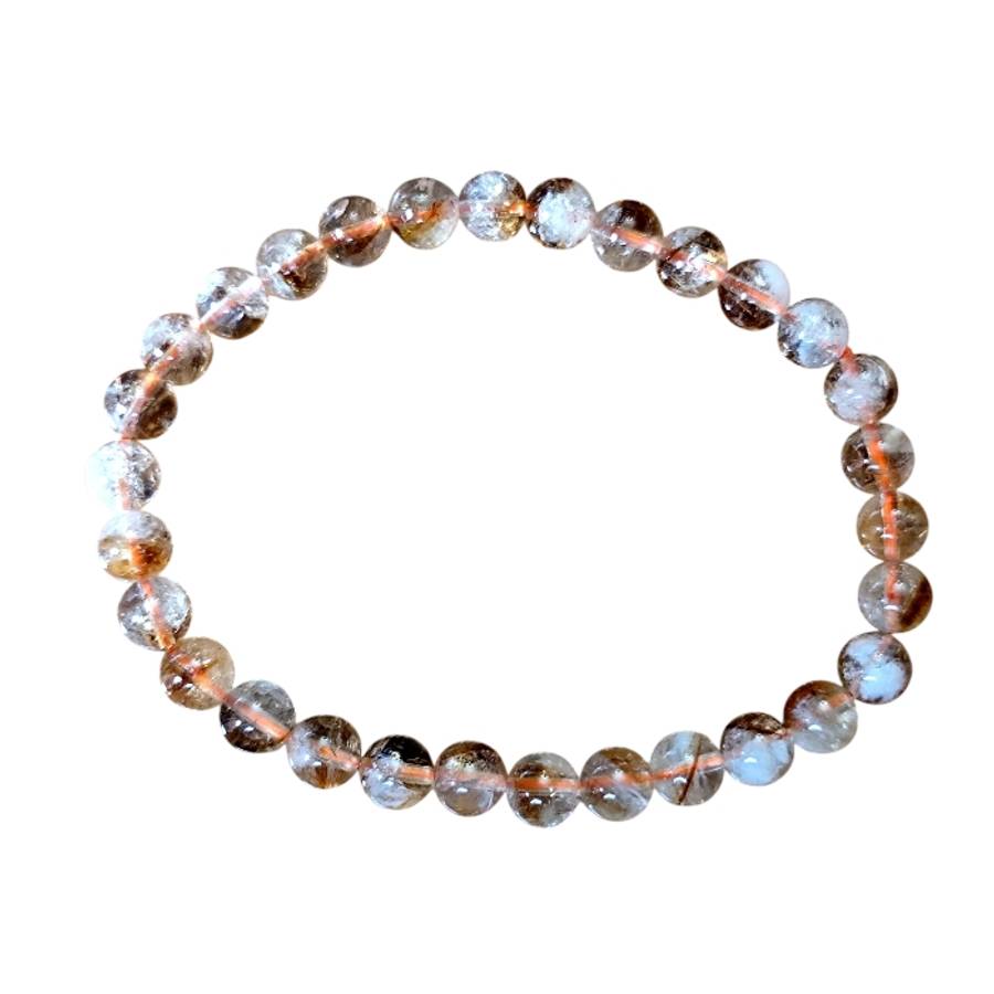 Citrine bracelet on stretchcord, 6-6.5mm
