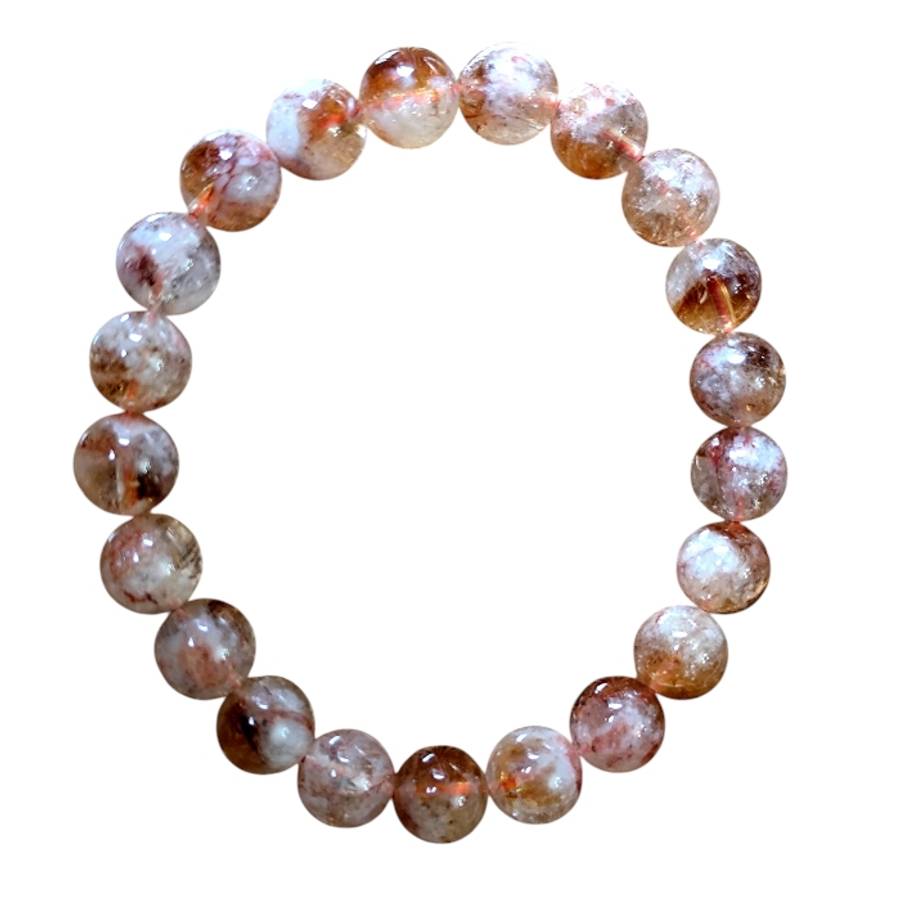 Citrine bracelet on stretchcord, 9-9.5mm