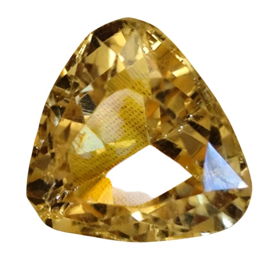 Open Trillion cut, 7.5ct Citrine