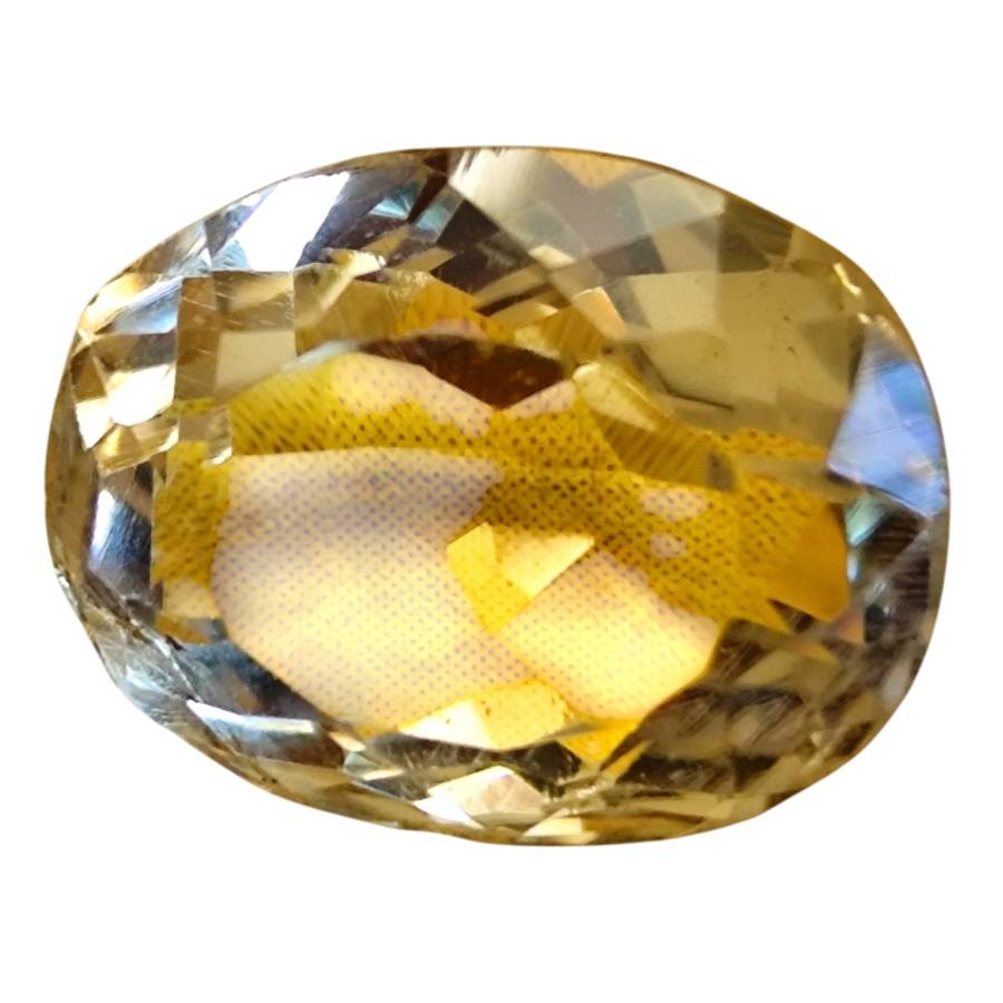 Magnificent 13.5ct Oval Checkerboard-Cut Citrine