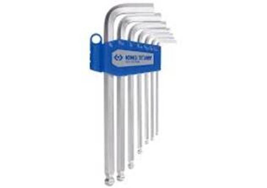 KING TONY 7PC Long Ball Hex Key Set 3/32"-3/8" | 20107SR
