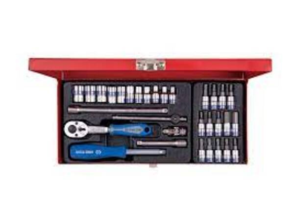 KING TONY SOCKET SET 1/4 WITH BITS 4 13MM 31PC | 2531MR