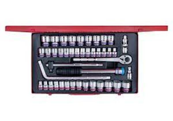 KING TONY SOCKET SET 44PC 1/2 METRIC AND S.A.E 8 32MM 6P | 4544CR