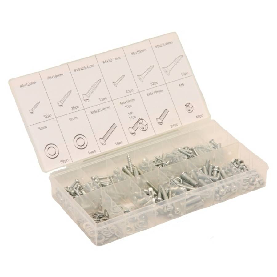 Micro-Tec 347Pcs Screw/Nut Assortment | I45222
