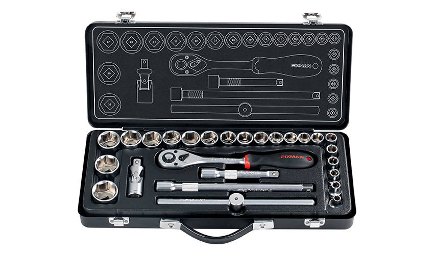 FIXMAN 26 PIECE SOCKET SET 1/2"  8 - 25 27 30 & 32MMFIX MT26