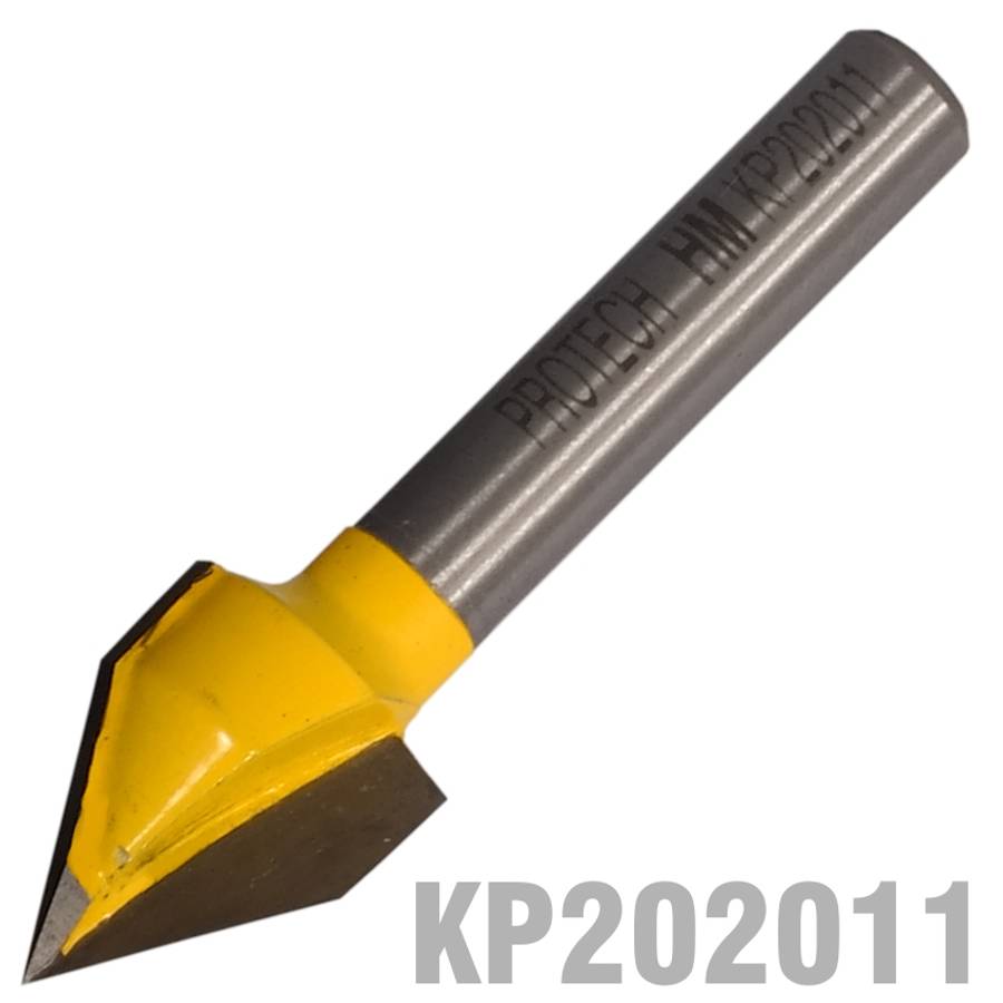 PRO-TECH- V-GROOVE 1/2"  X 5/8"  60 DEGREE 1/4"  SHANKKP202011