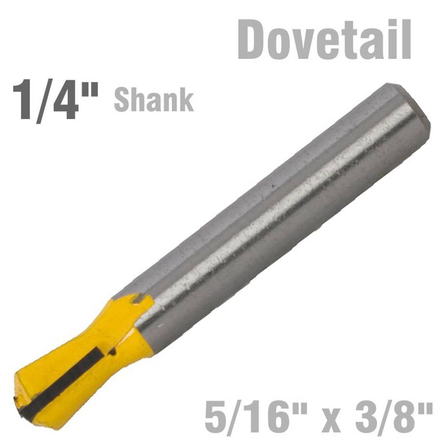 PRO-TECH- DOVETAIL BIT 5/16"  X 3/8"  1/4"  SHANKKP400