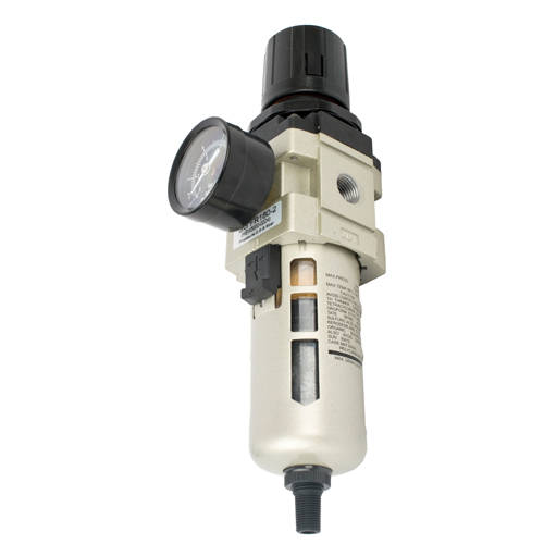 AIRCRAFT - FILTER / REGULATOR 1/4"  IN LINE WITH AUTO DRAINSG FR180-2