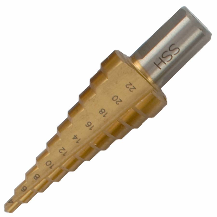 TORK CRAFT - STEP DRILL HSS 4-22MMX2MMTC353043