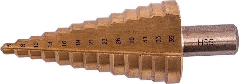 TORK CRAFT - STEP DRILL HSS 5-35MMX2-3MMTC353044