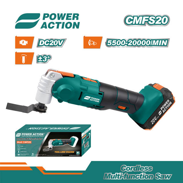 POWER ACTION -  Cordless multi function tool saw  -  CMFS20