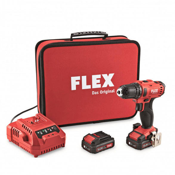 FLEX - 'Drill/Driver, Promotional pack, 2x2.5Ah battery, charger, LD, in CC - DD 2G 10.8 - LD