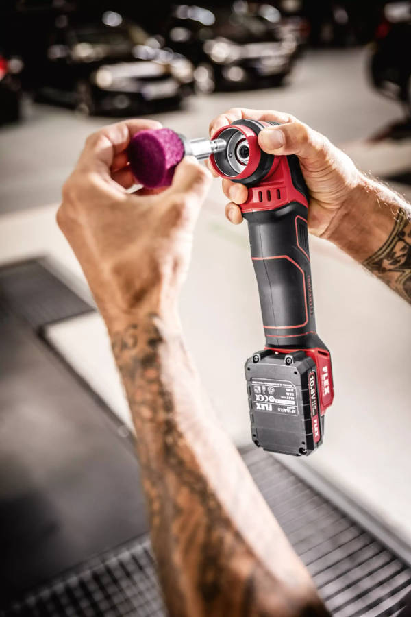 FLEX - "The smart cordless polisher 10,8V, brushless, rotary and random orbital free-running, 0.6...