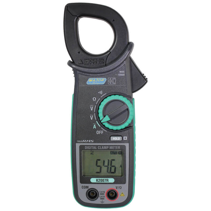 MAJOR-TECH - 600A AC TRMS Clamp Meter, CAT III 600VK2007R