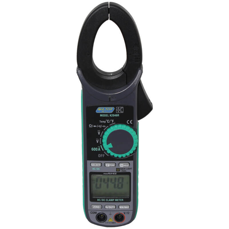 MAJOR-TECH - 600A AC/DC TRMS Clamp Meter, CAT IV 600VK2046R