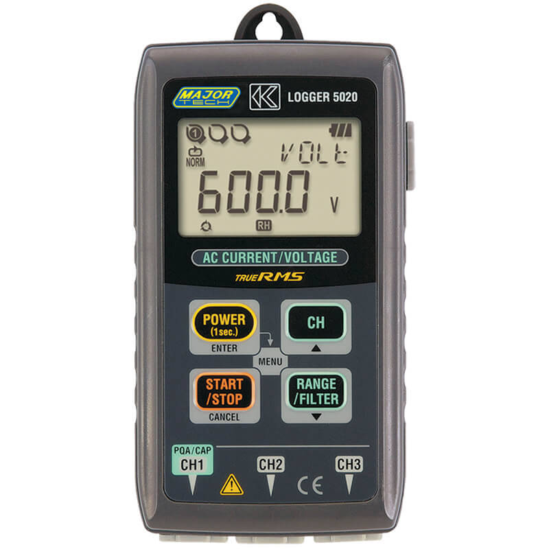 MAJOR-TECH - Leak/Load Current Data Logger, CAT III 300VK5020