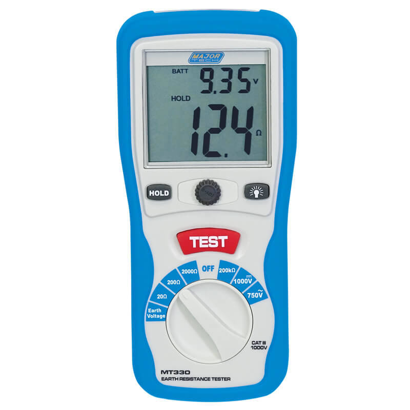 MAJOR-TECH - 20 - 2000 Earth Resistance Tester, CAT IV 600VMT330