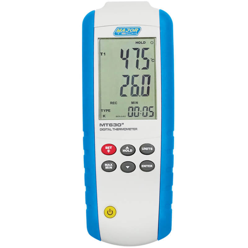 MAJOR-TECH - Single Input Type-K Thermometer, -200°C to 1372°CMT630