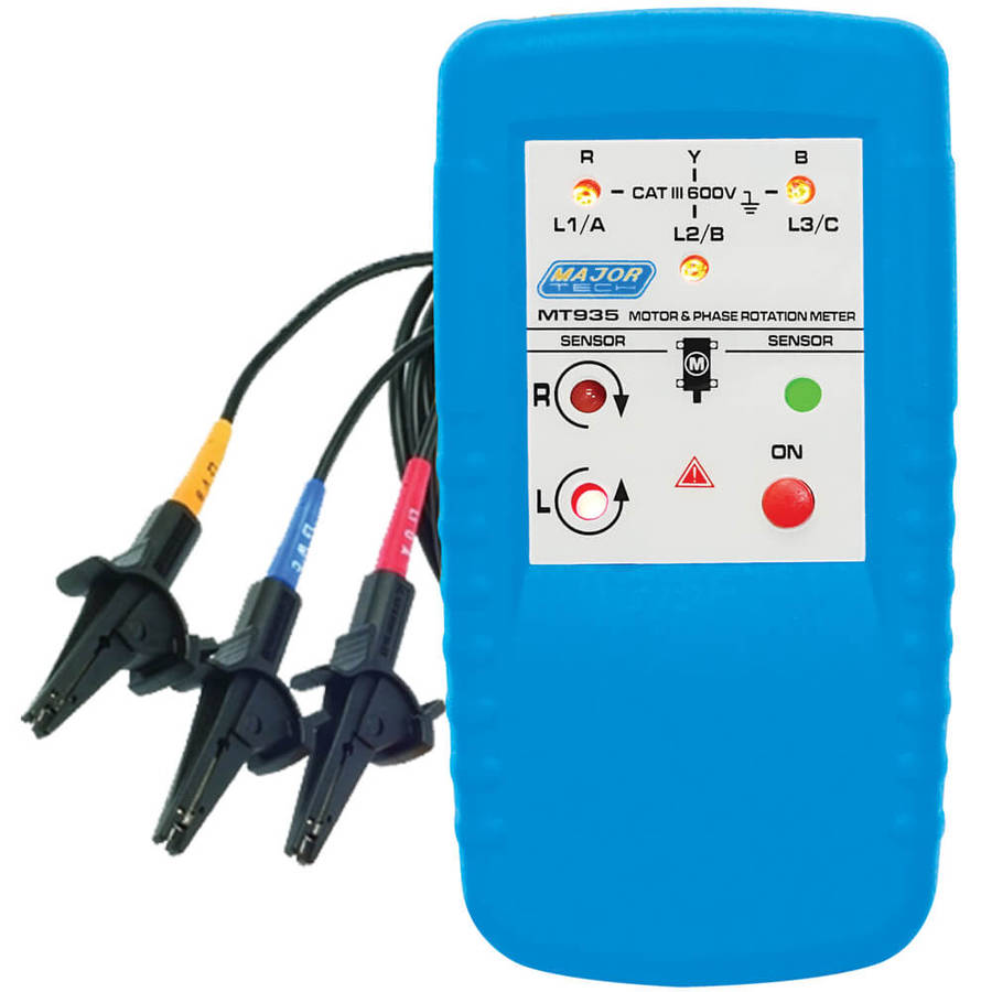 MAJOR-TECH - Dead Motor and Phase Rotation Meter, CAT IV 300VMT935