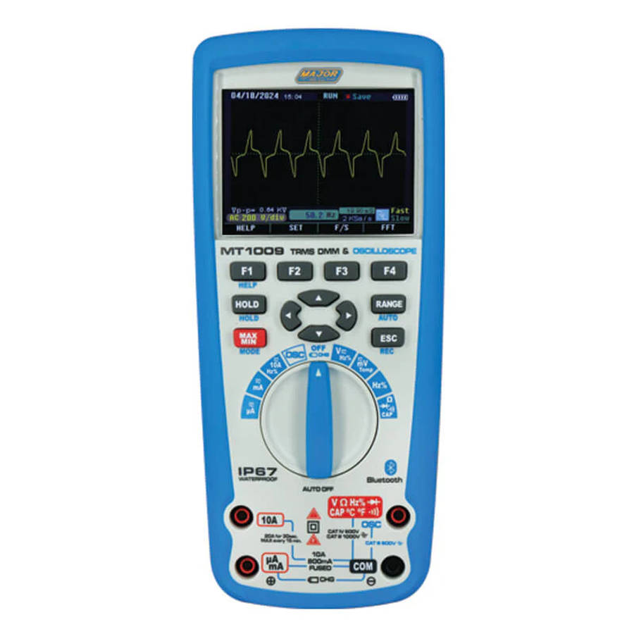 MAJOR-TECH - Bluetooth IP67 Oscilloscope & TRMS MultimeterMT1009
