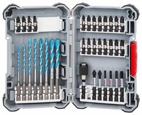 BOSCH 2608577147 35pc Impact Control Screw Driver & Multi-construction HEX Bit Set