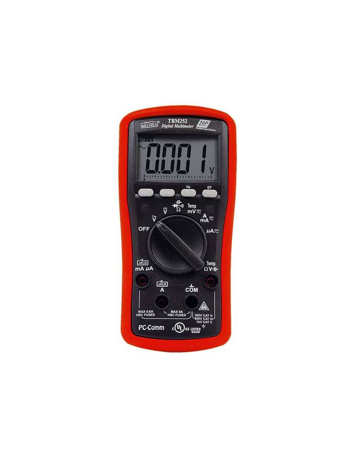 HellermannTyton Multimeter Digital 6000 Count Compact USB Cap TemperatureTBM252