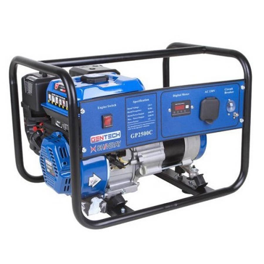 GENTECH GENERATOR 2.2KVA RECOIL 2500C   GEN1010T