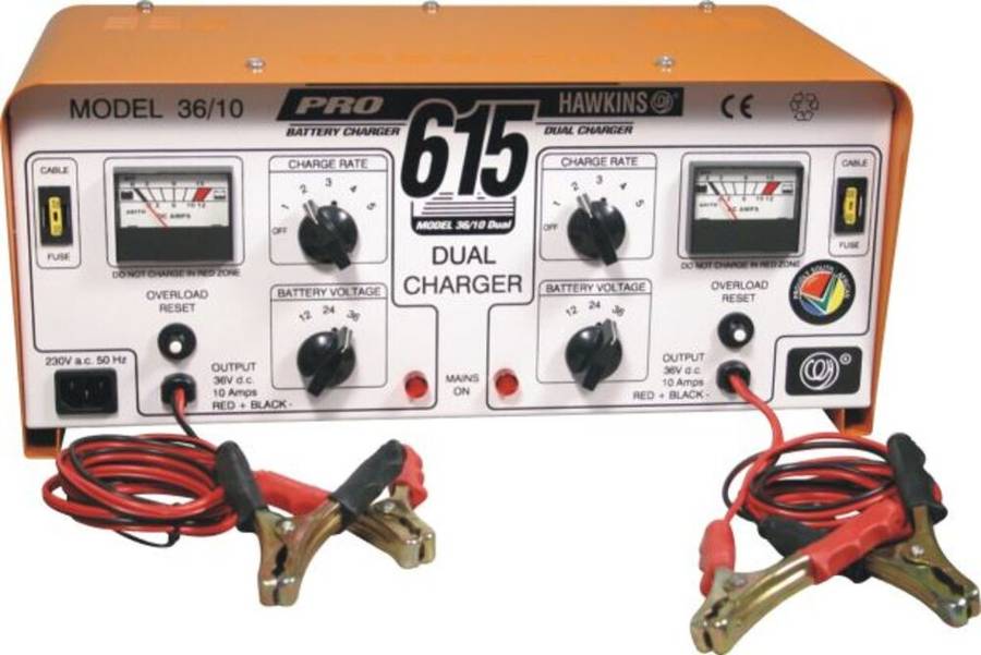 HAWKINS - BATTERY HAWKINS PRO615 CHARGER 6X12V 10A   HAW36-10G