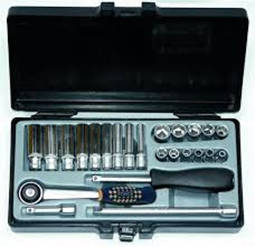 FORCE 24PC 1/4 DR SOCKET SET 6PT 4-13MMST;5-13MM DEEP   FO2253