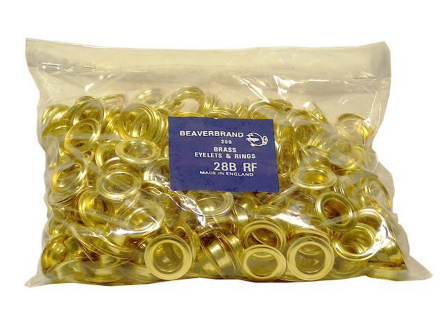 KRAFT BRASS EYELETS & RINGS (200 PCS/BAG)14.5MM NO 30  HER30B