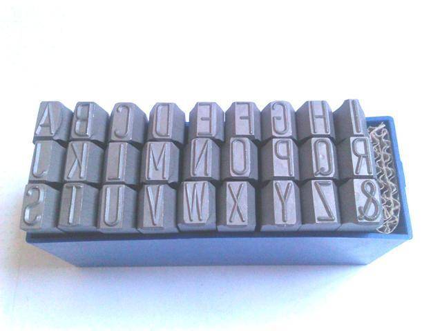 GARVIN LETTER PUNCH SET 6MM 1/4  RGLP6
