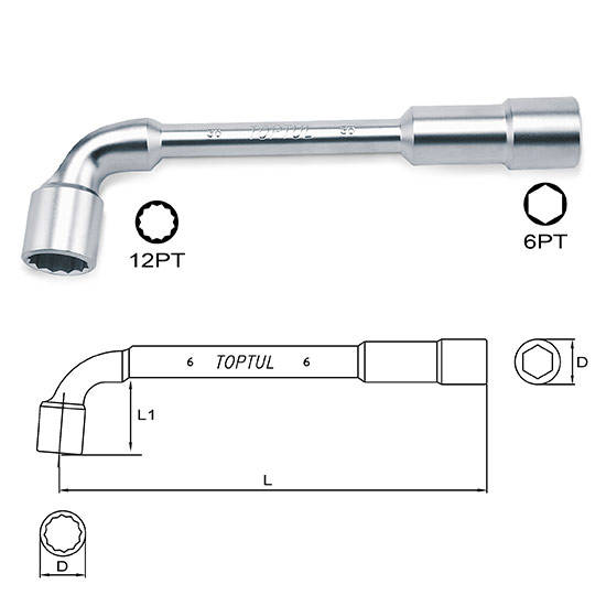 TOPTUL - 29mm ANGLED SOCKET WRENCH        AEAE2929