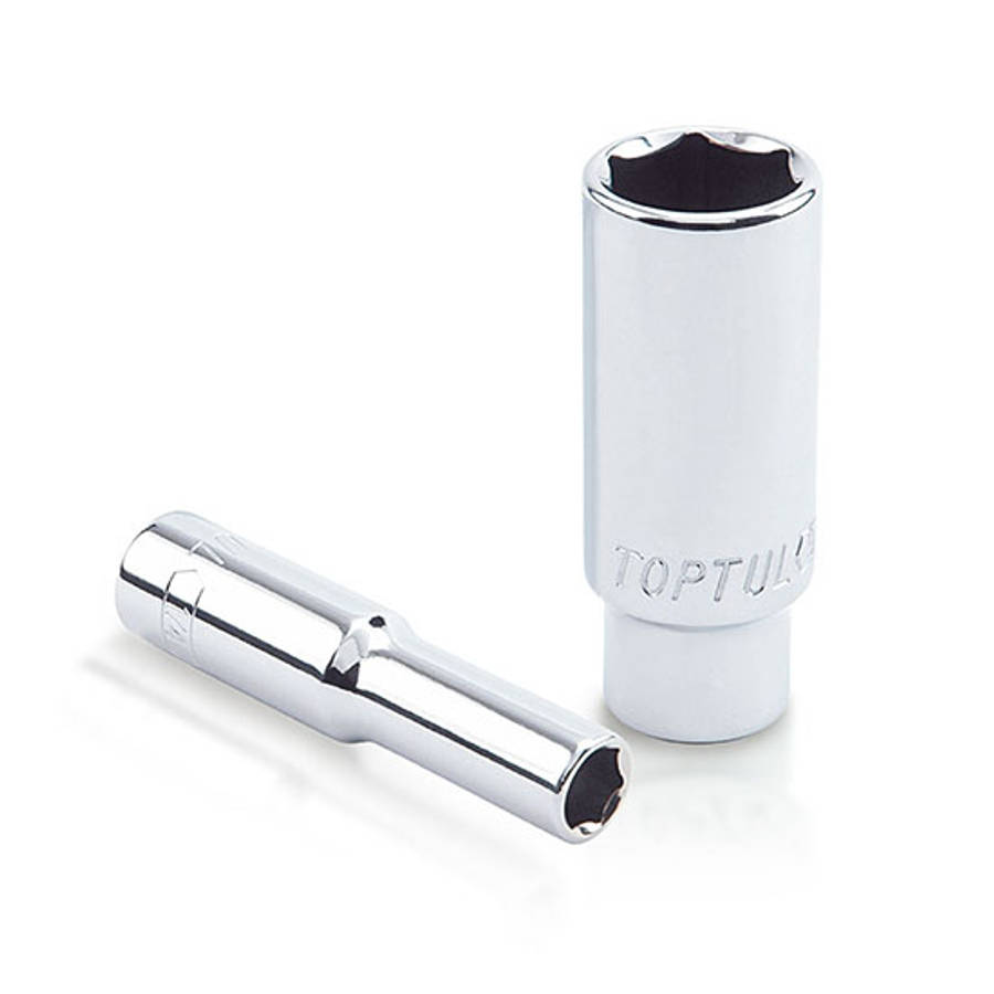 TOPTUL - 6 PT DEEP SOCKET 1/4 X 11/32        BBEE0811