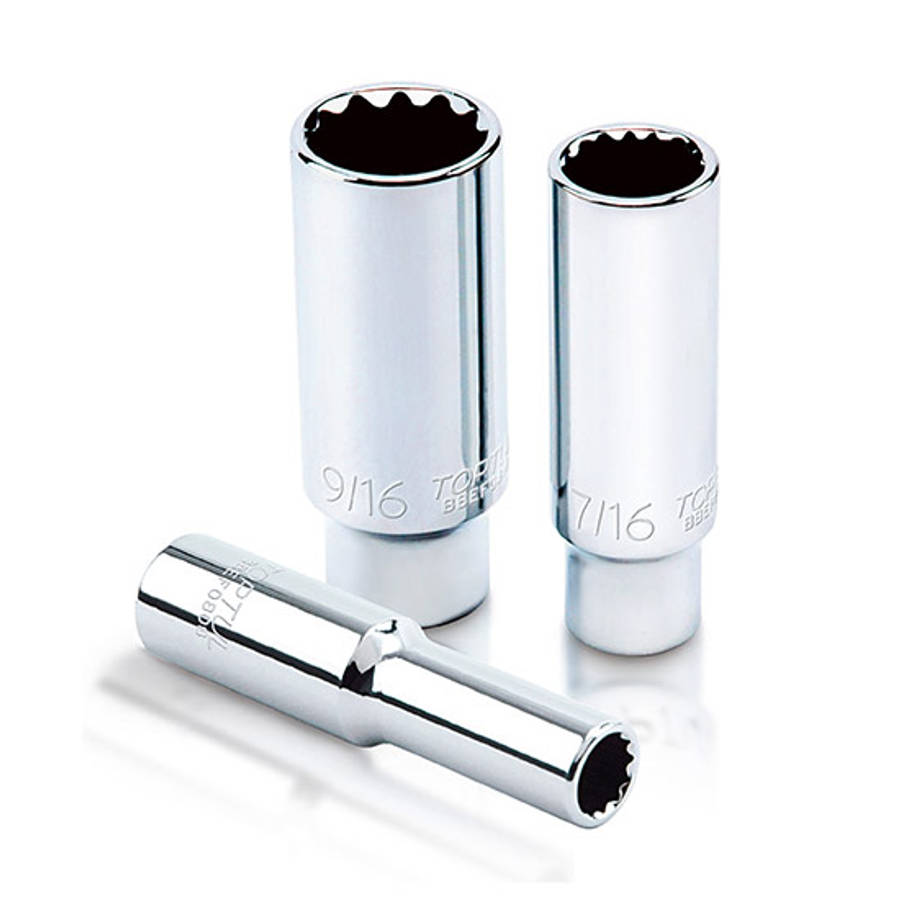 TOPTUL - 12 PT DEEP SOCKET 1/4 X 9/32        BBEF0809