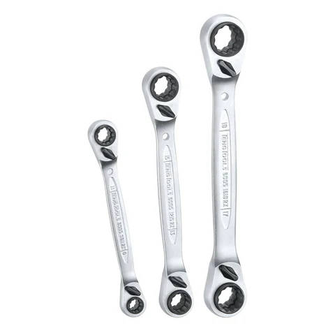TENG TOOLS - 3PC Multidrive Ratchet Ring Spanner Set, in Canvas Pouch - 6503RX