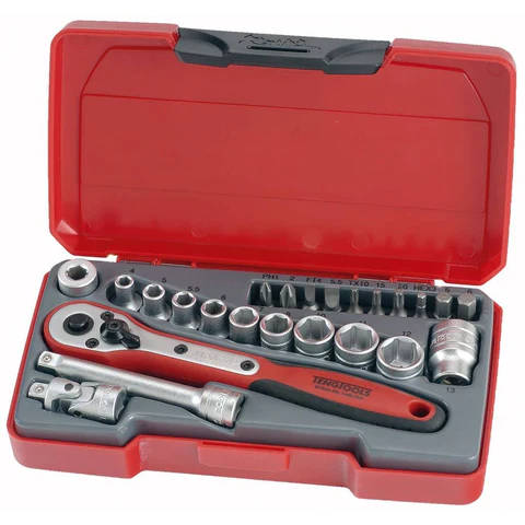 TENG TOOLS - 24PC 1/4 inch Drive Socket Set - T1424